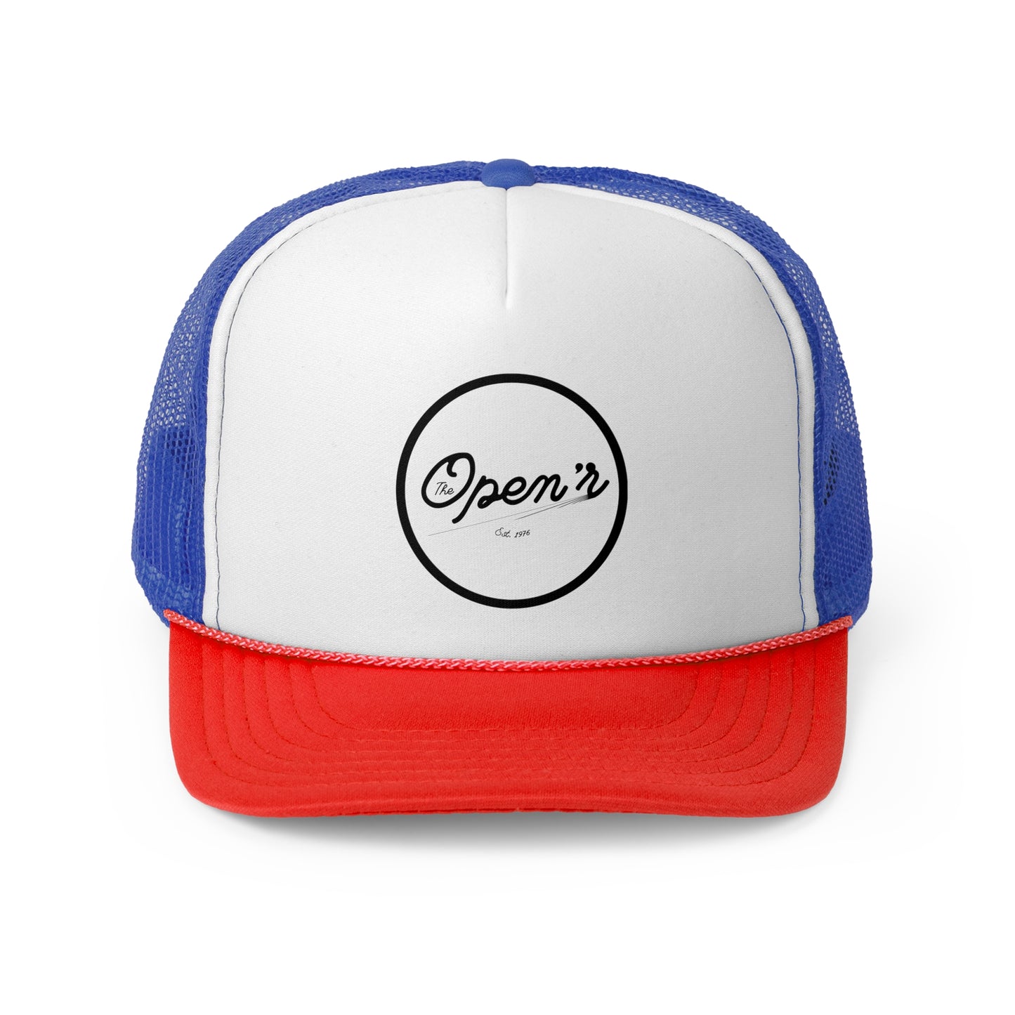 The Open’r Trucker Cap - Stylish Black & White Adjustable Hat