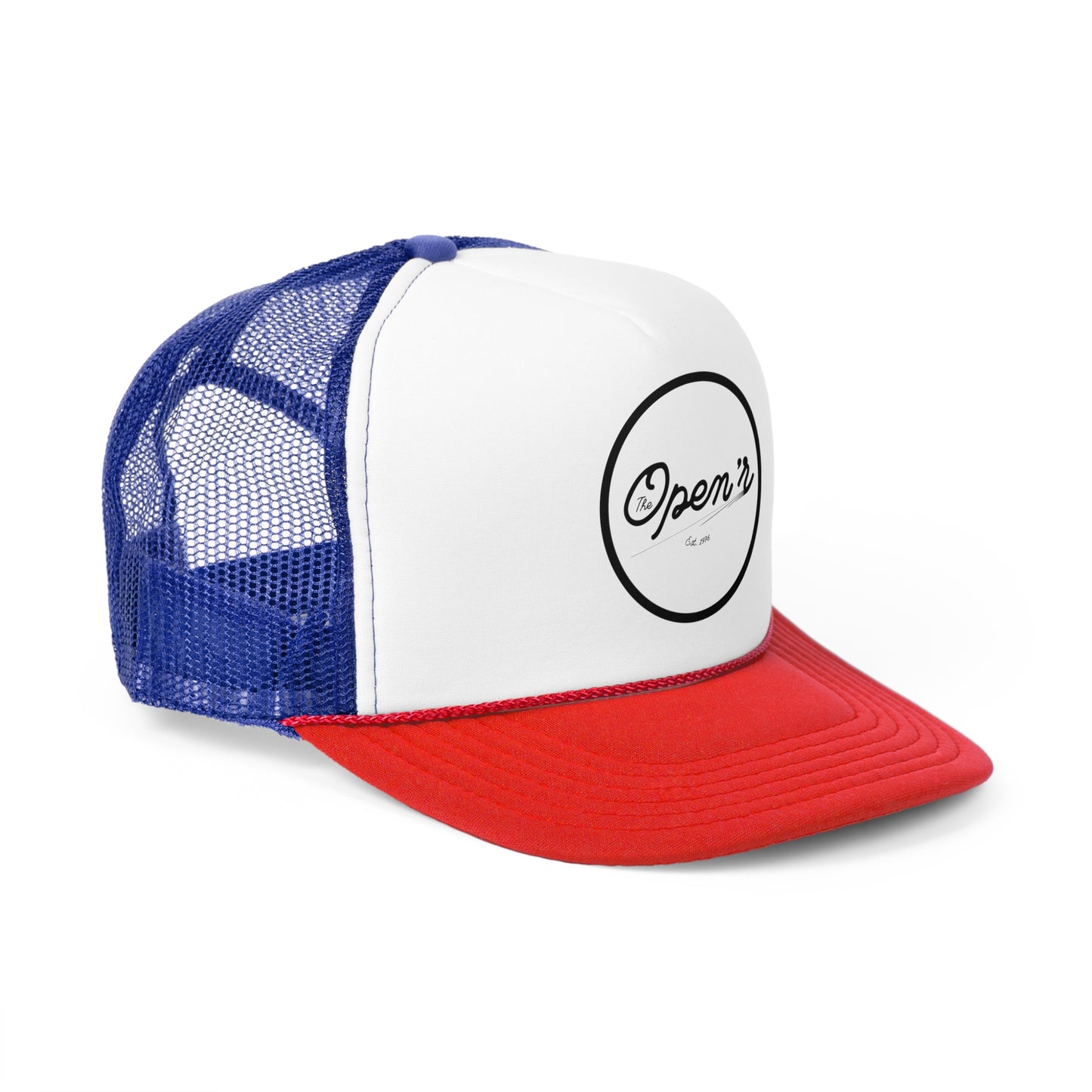 The Open’r Trucker Cap - Stylish Black & White Adjustable Hat