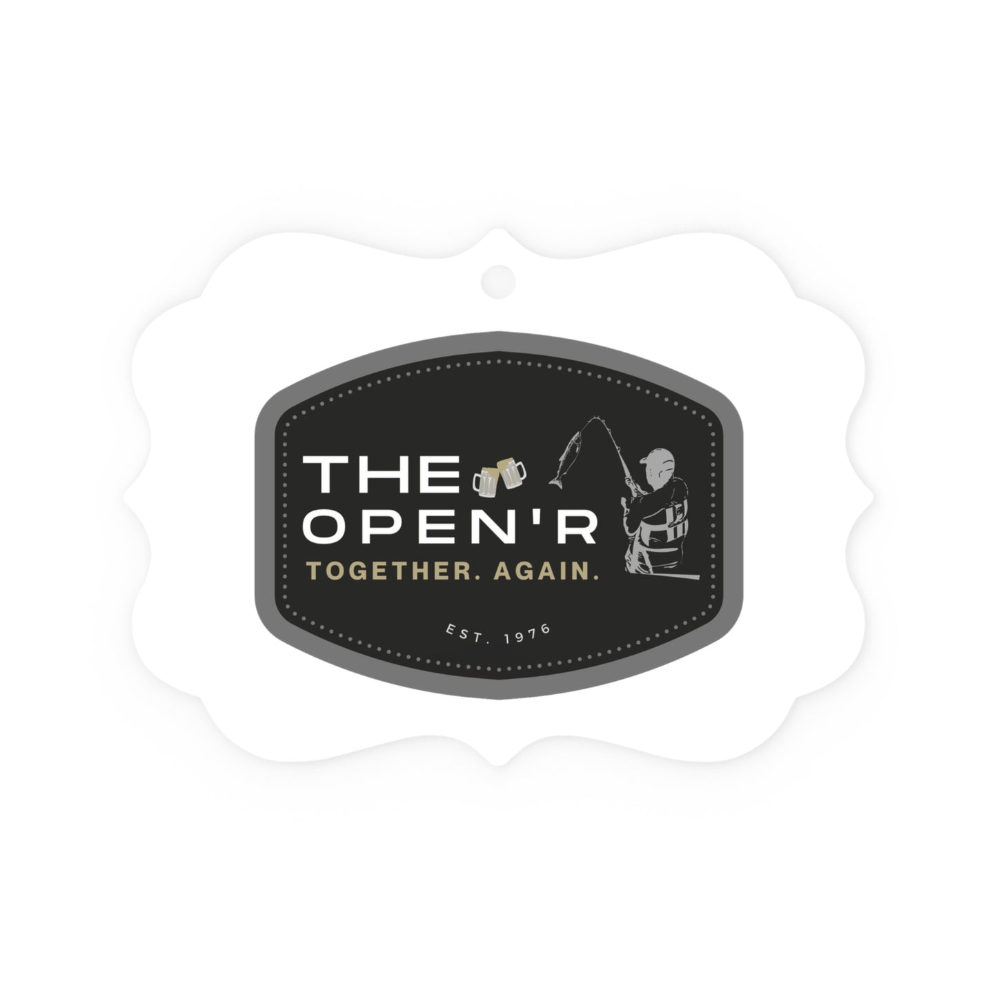 The Open'r Metal Plaque Ornament