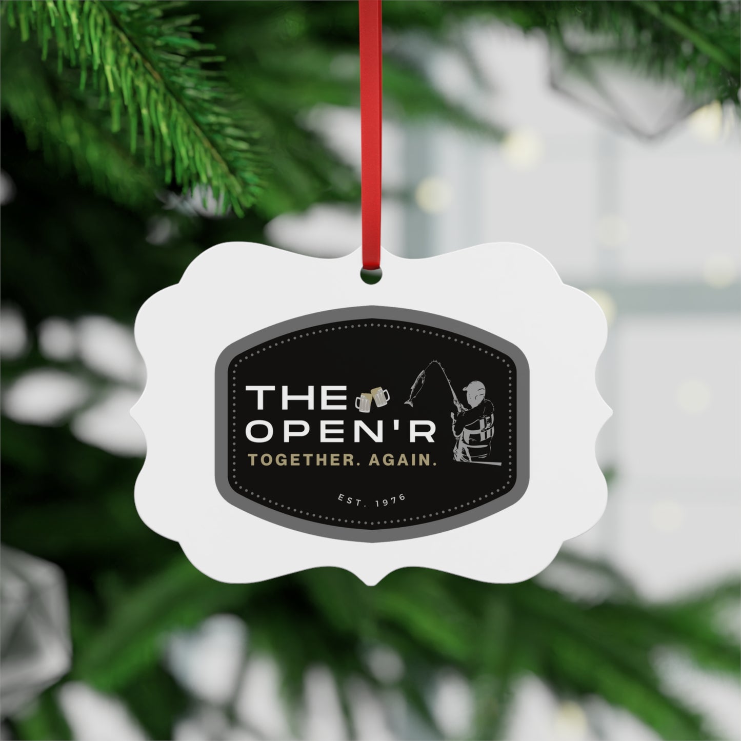 The Open'r Metal Plaque Ornament