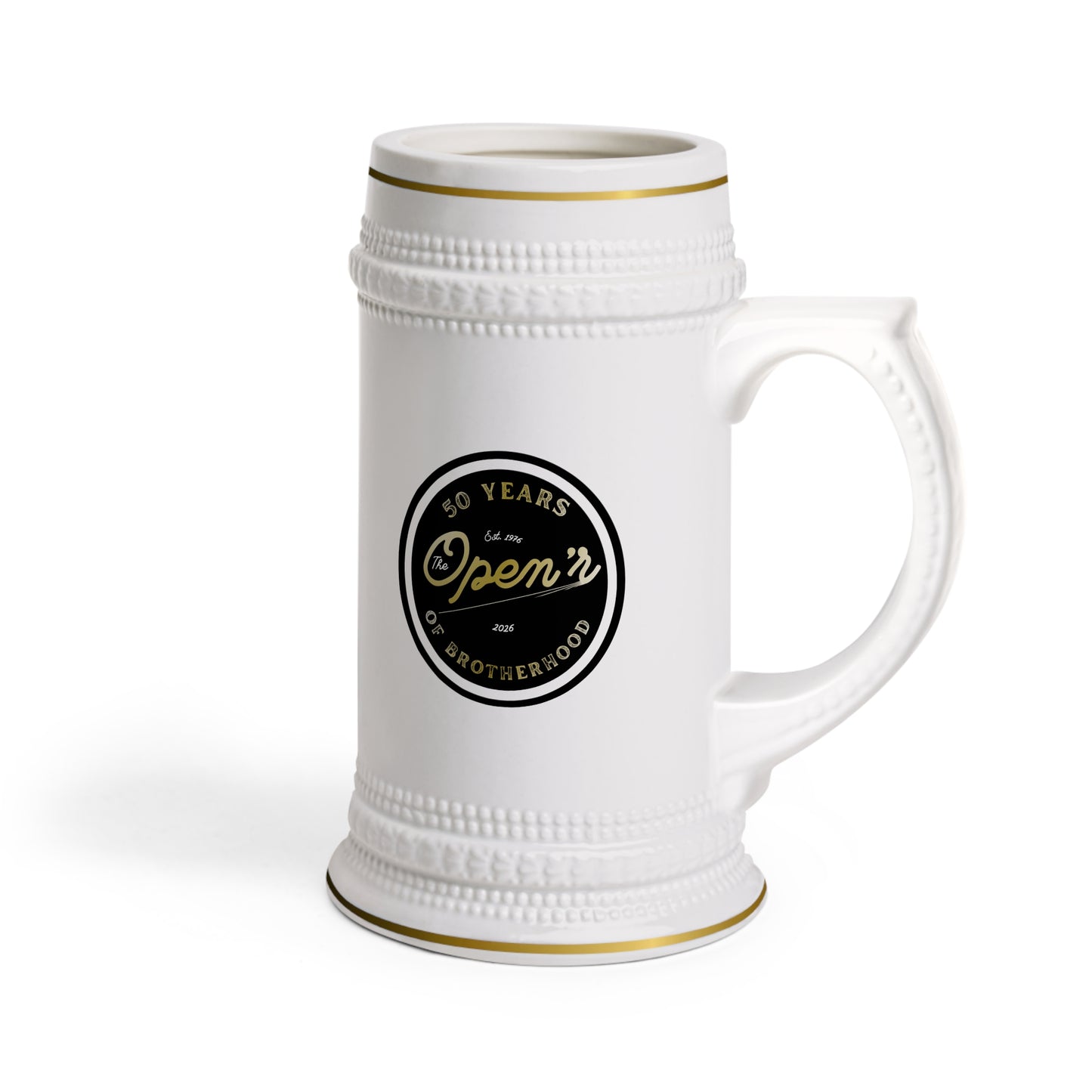 The Open'r 50 Years of Brotherhood Beer Stein Mug