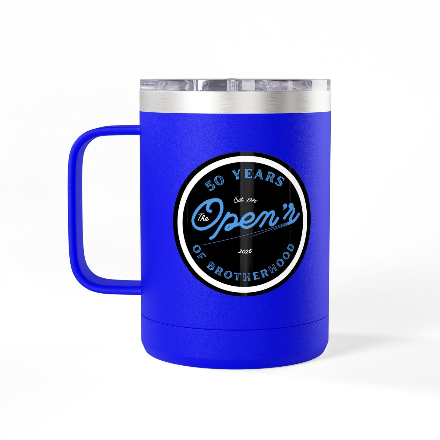 The Open'r 50 Year Anniversary Stainless Steel Tumbler Mug
