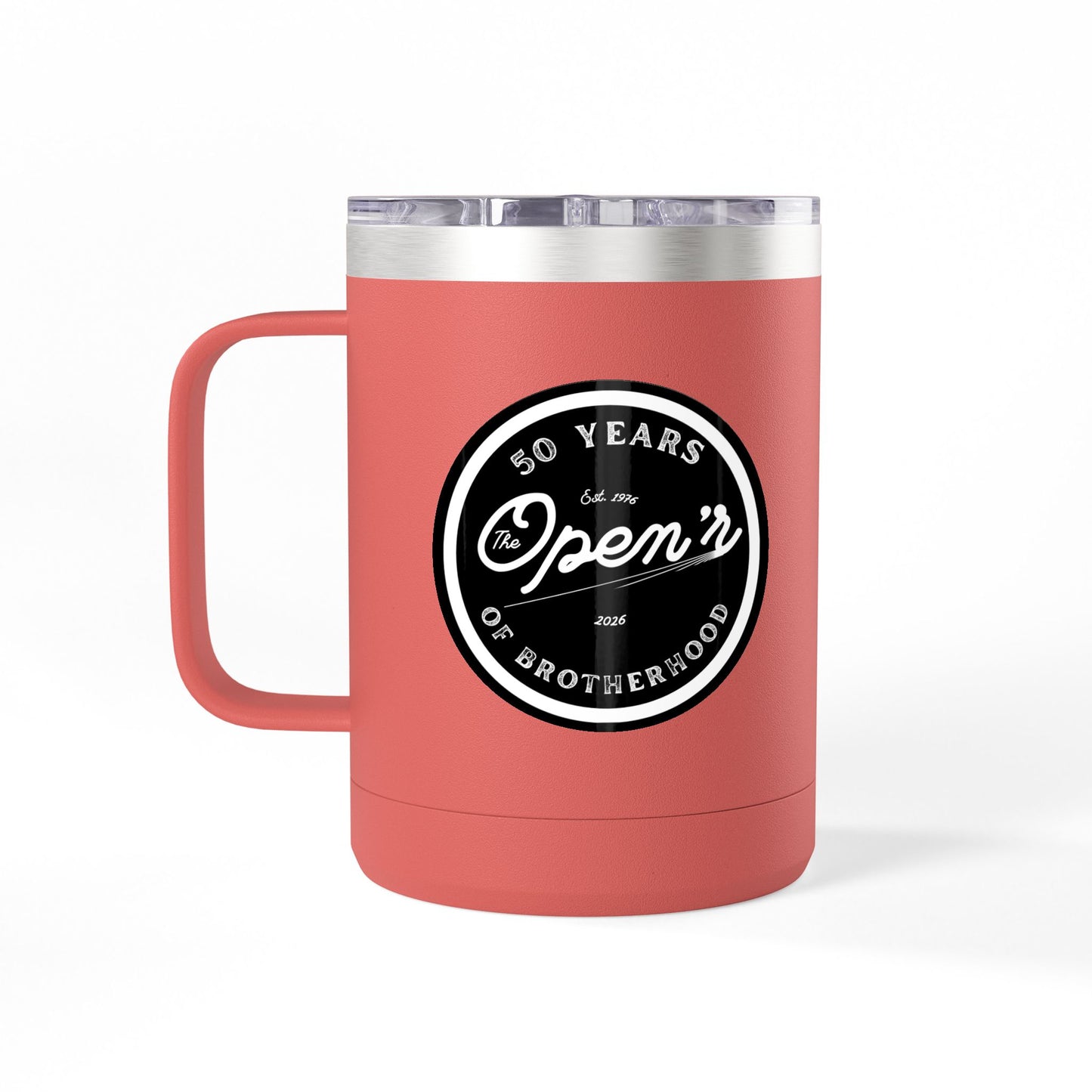The Open'r 50 Year Anniversary Stainless Steel Tumbler Mug