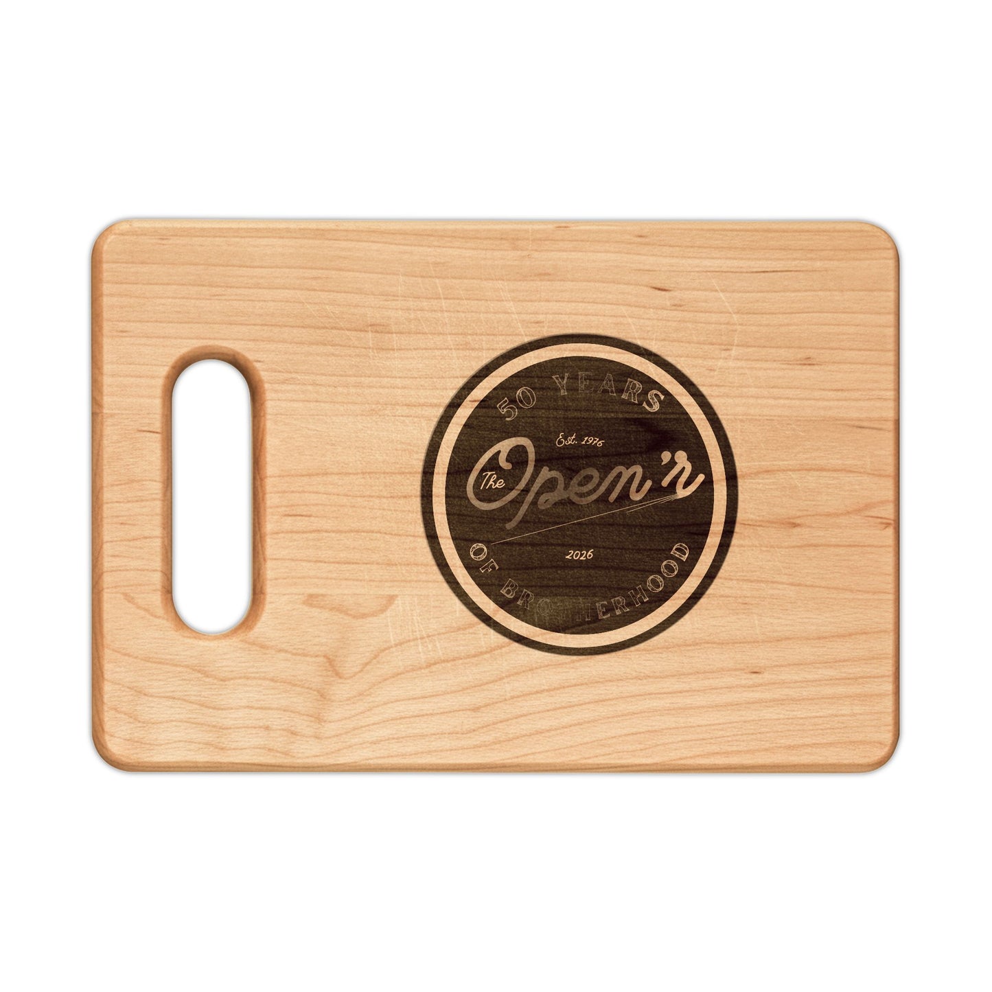 The Open'r  50th Anniversary Wooden Cutting Board