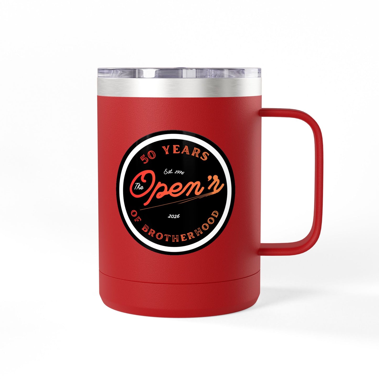 The Open'r 50 Year Anniversary Stainless Steel Tumbler Mug