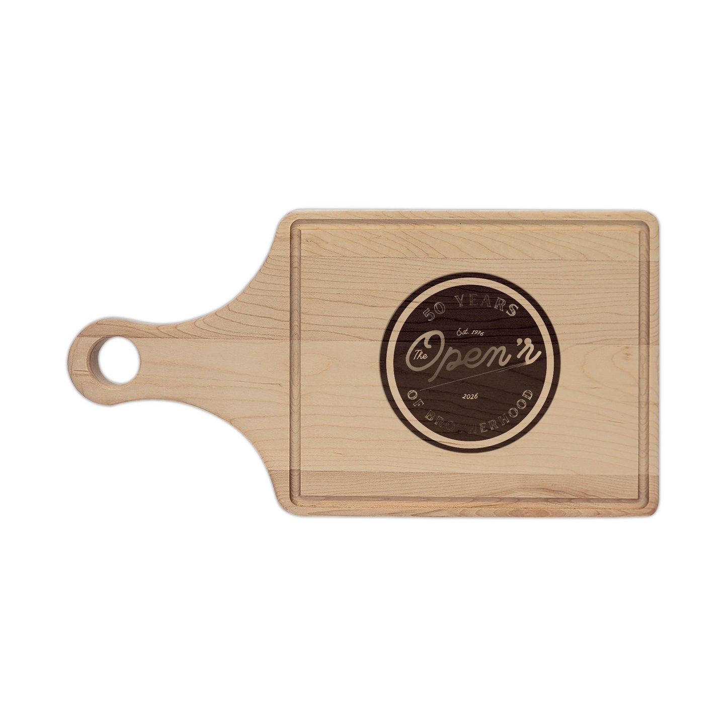The Open'r  50th Anniversary Wooden Cutting Board