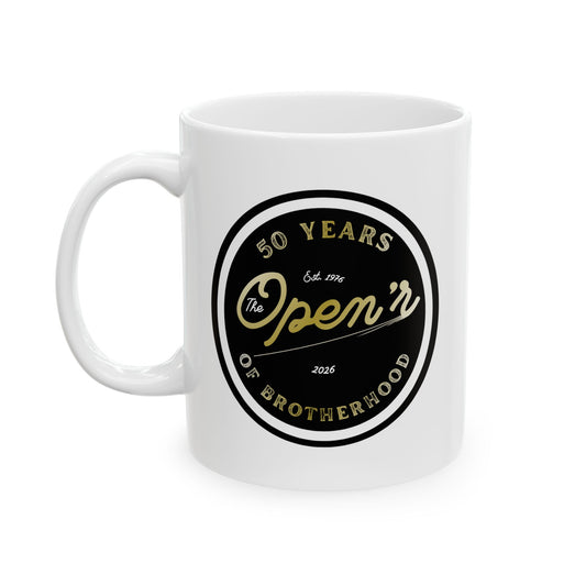 The Open'r 50 Year Anniversary Ceramic Coffee Cup