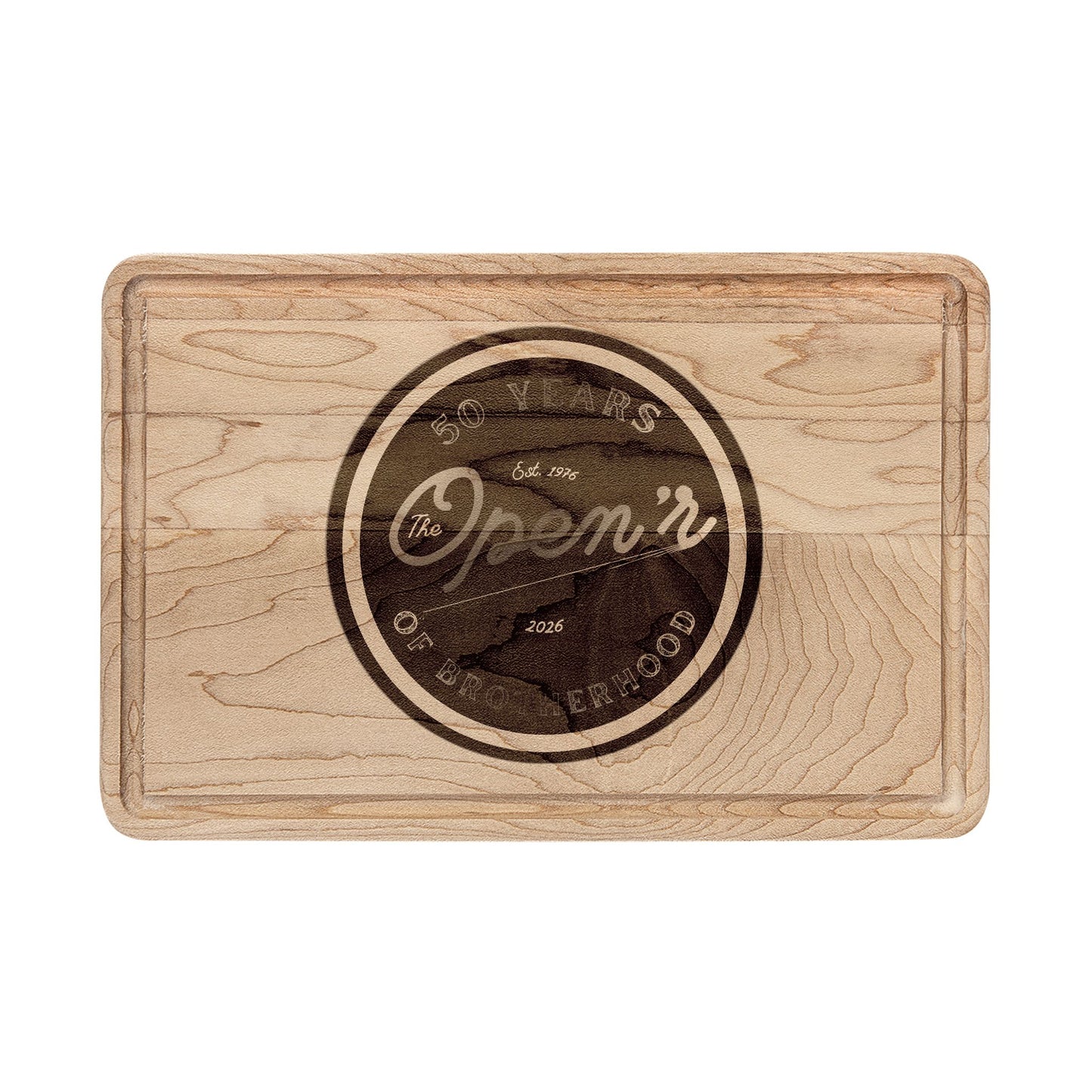 The Open'r  50th Anniversary Wooden Cutting Board