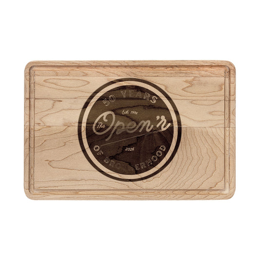 The Open'r  50th Anniversary Wooden Cutting Board