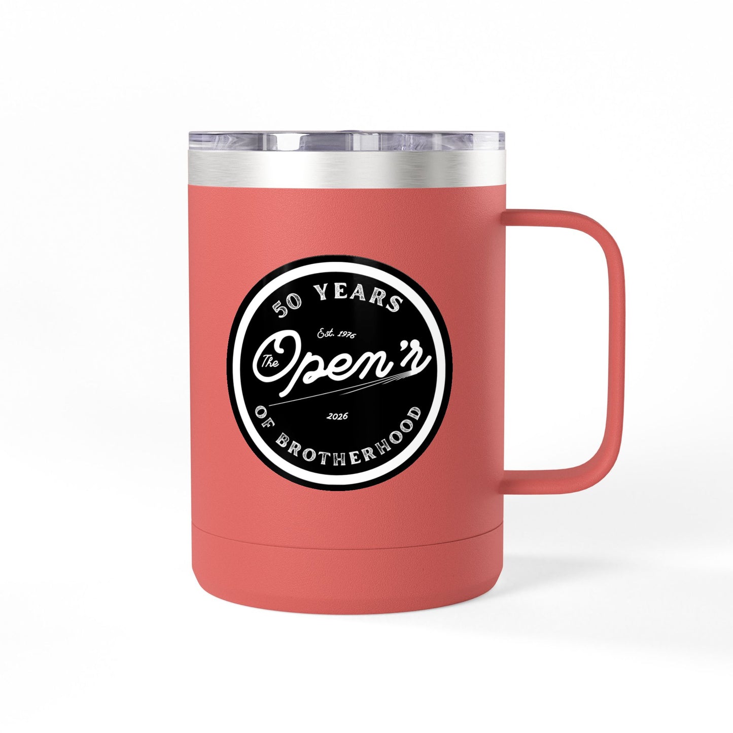 The Open'r 50 Year Anniversary Stainless Steel Tumbler Mug