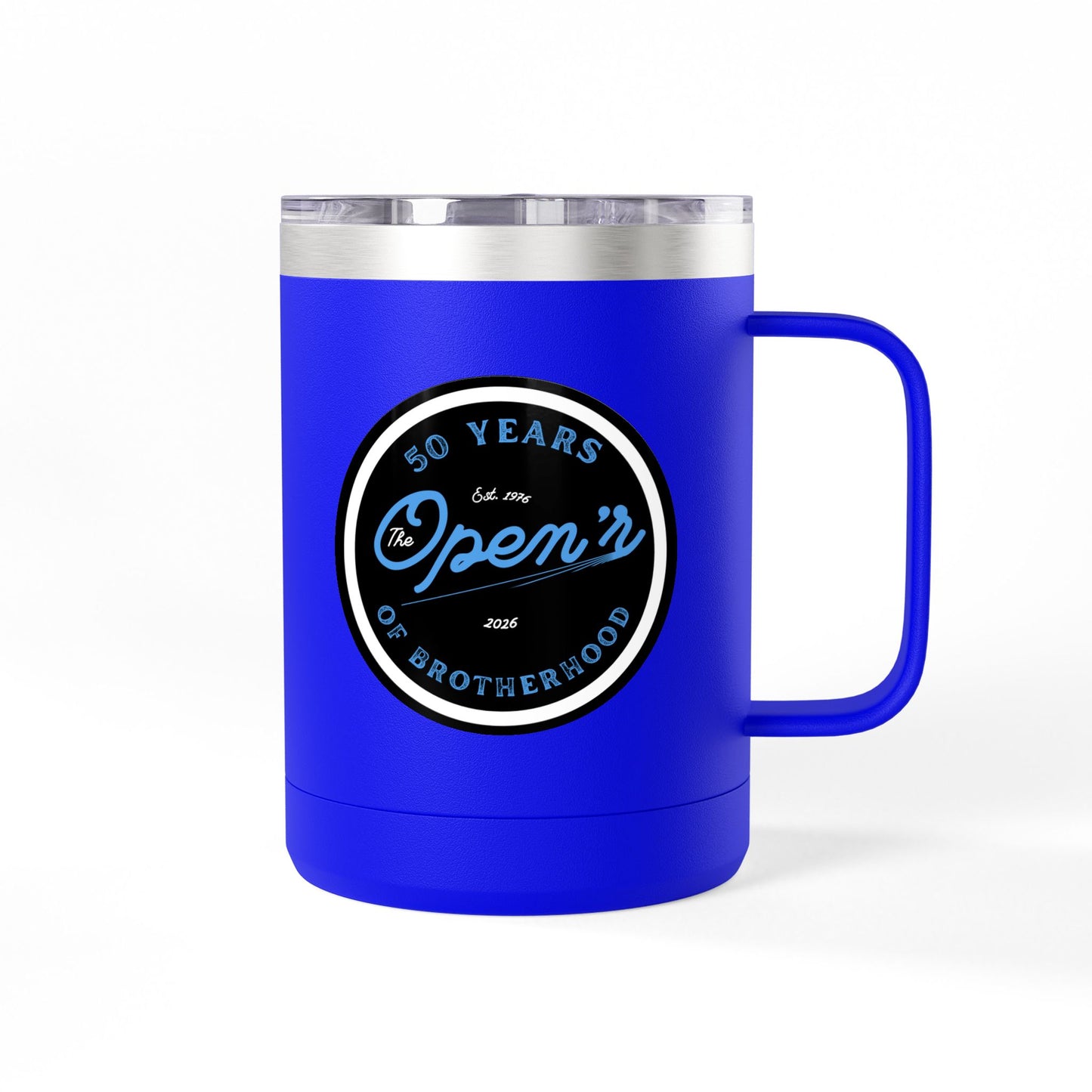The Open'r 50 Year Anniversary Stainless Steel Tumbler Mug