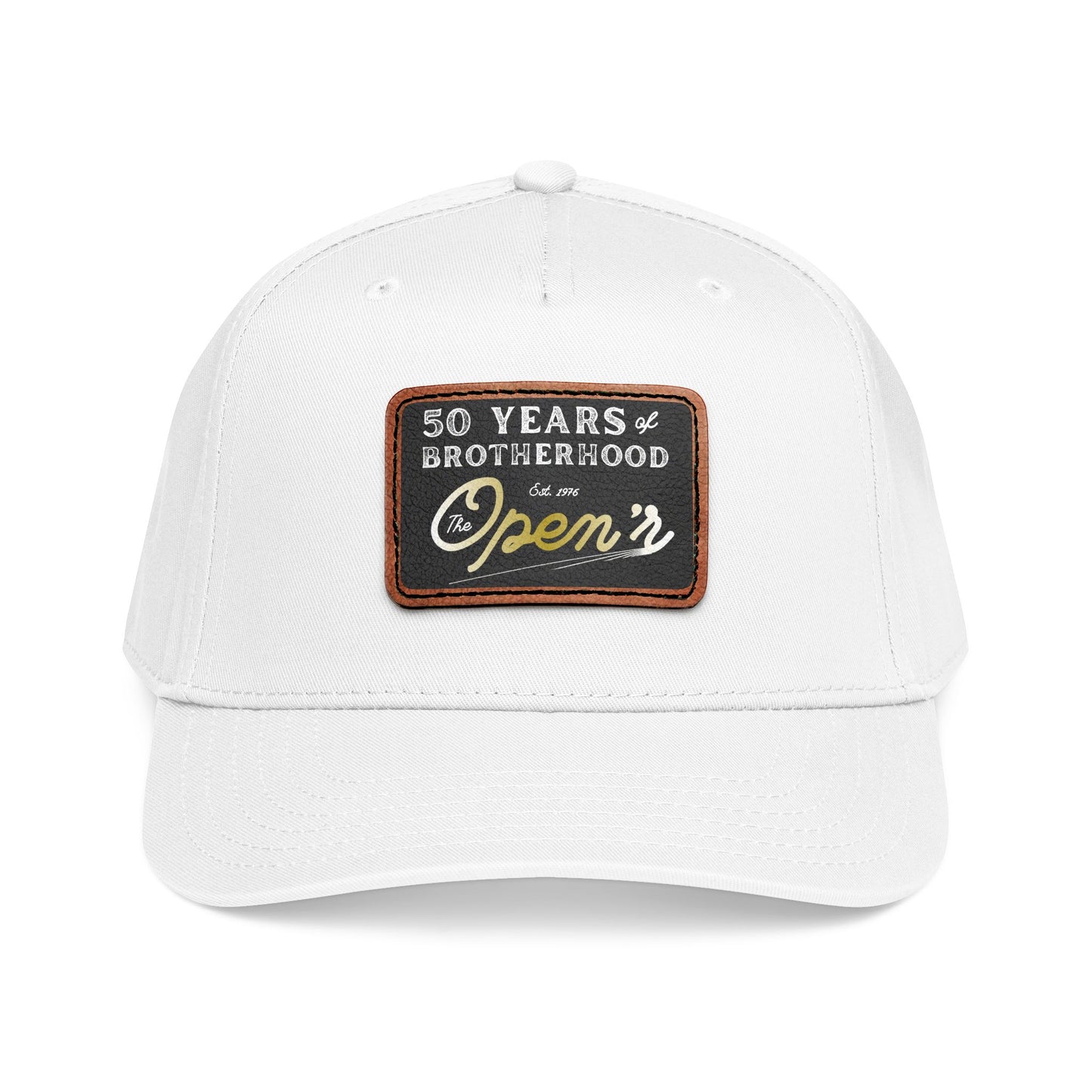 The Open'r 50 Year Anniversary Leather Patch hat